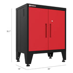 Armadillo Tough Red 6-Piece Garage Cabinet Kit with Levelers and Casters-AR6PC79R-Garage Giant 