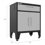 Armadillo Tough Grey 6-Piece Garage Cabinet Storage System with Levelers-AR6PC82G-Garage Giant 