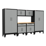 Armadillo Tough Grey 7-Piece Garage Cabinet Storage System with Levelers-AR7PC104G-Garage Giant 