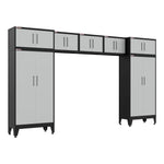 Armadillo Tough Grey 7-Piece Garage Cabinet Set with Levelers 