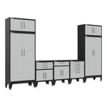 Armadillo Tough Grey 7-Piece Garage Cabinet System with Levelers 