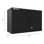 Armadillo Tough Black 7-Piece Garage Cabinet Set with Levelers and Casters-AR7PC17B-Garage Giant 