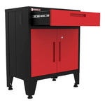 Armadillo Tough Red 7-Piece Garage Cabinet System with Levelers and Casters-AR7PC18R-Garage Giant 
