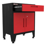 Armadillo Tough Red 7-Piece Garage Cabinet Configuration with Levelers and Casters-AR7PC20R-Garage Giant 