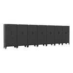 Armadillo Tough Black Gear Locker Tall Cabinet (7-Pack)-AR7PC35B-Garage Giant 