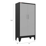 Armadillo Tough Grey 7-Piece Garage Cabinet Combo with Levelers and Casters-AR7PC48G-Garage Giant 