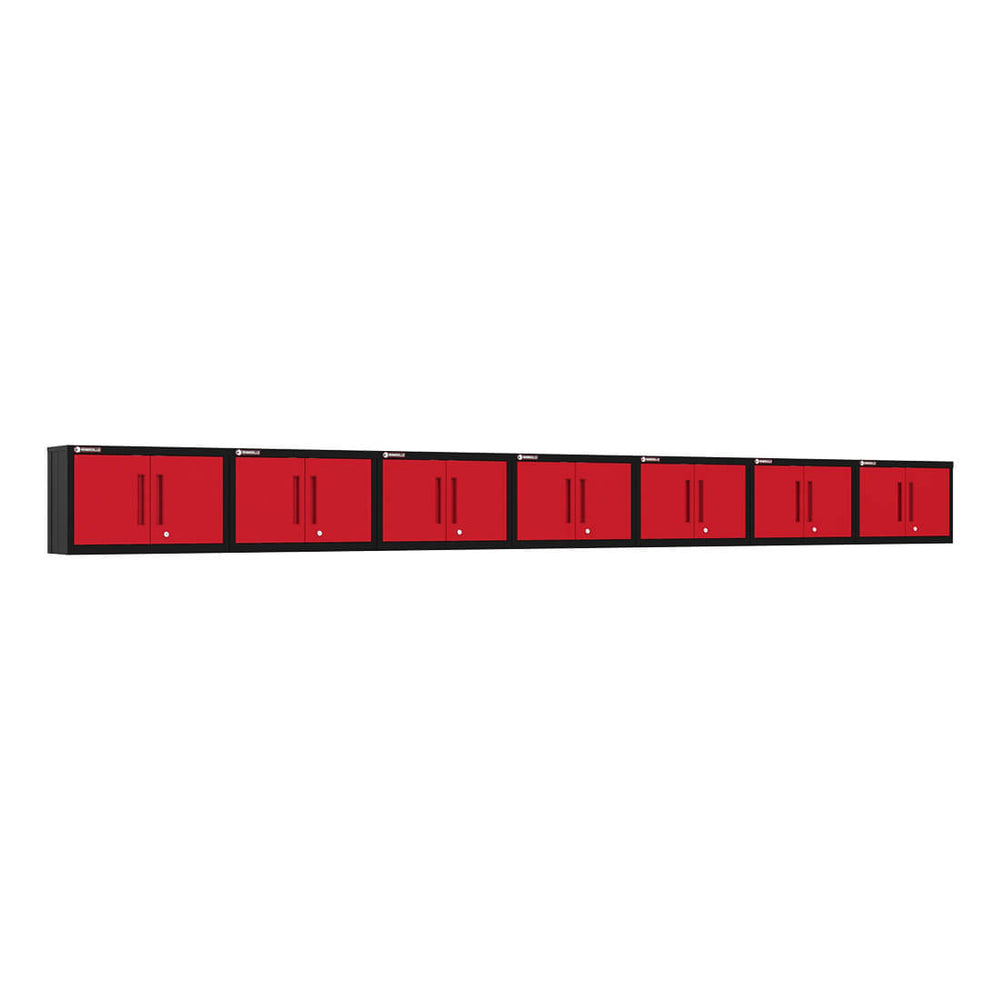 Armadillo Tough Red Wall Cabinet (7-Pack)-AR7PC65R-Garage Giant