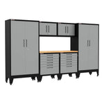 Armadillo Tough Grey 7-Piece Garage Cabinet Configuration with Levelers-AR7PC94G-Garage Giant 