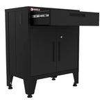 Armadillo Tough Black 7-Piece Garage Cabinet Storage System with Levelers and Casters-AR7PC95B-Garage Giant 