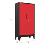 Armadillo Tough Red 8-Piece Garage Cabinet Set with Levelers and Casters-AR8PC22R-Garage Giant 