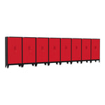 Armadillo Tough Red Gear Locker Tall Cabinet (8-Pack)-AR8PC36R-Garage Giant 