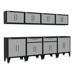 Armadillo Tough Grey 8-Piece Garage Cabinet Configuration with Levelers-AR8PC83G-Garage Giant 