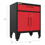 Armadillo Tough Red 8-Piece Garage Cabinet Setup with Levelers-AR8PC98R-Garage Giant 