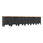 Armadillo Tough Black 8-Piece Garage Cabinet Kit with Levelers-AR8PC99B-Garage Giant 