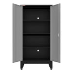 Armadillo Tough Grey 9-Piece Garage Cabinet Set with Levelers 