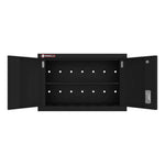 Armadillo Tough Black 9-Piece Garage Cabinet Set with Levelers and Casters 