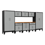 Armadillo Tough Grey 9-Piece Garage Cabinet Kit with Levelers-AR9PC26G-Garage Giant 