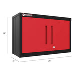 Armadillo Tough Red 9-Piece Garage Cabinet Kit with Levelers and Casters-AR9PC51R-Garage Giant 
