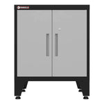 Armadillo Tough Grey 2-Door Base Cabinet with Rubber Work Mat-ARDO28BG-Garage Giant 
