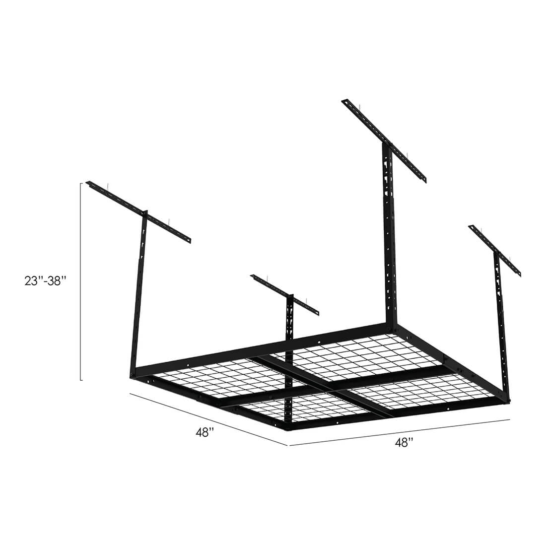 Armadillo Tough ARSR4X4B SkyRack Convertible Overhead Storage Rack ...