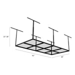 Armadillo Tough SkyRack 4-foot x 8-foot Overhead Storage Rack-ARSR4X8B-Garage Giant 