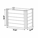 Absco The Organic Garden Co. Hakea 1.8' x 1' x 1.3' Metal Kids Garden Bed - Blue 
