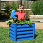 Absco The Organic Garden Co. Hakea 1.8' x 1' x 1.3' Metal Kids Garden Bed - Blue 