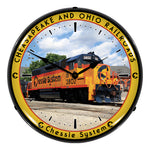 Collectable Sign and Clock Chessie System Railroads Backlit Wall Clock-BOR1408541-Garage Giant 