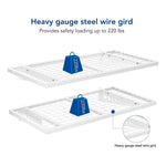 Fleximounts 2' x 4' White Wall Mounted Shelf (2-Pack)-FLX-BR24-WHT-Garage Giant 