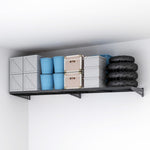 Fleximounts 2' x 4' Black Wall Mounted Shelf (2-Pack)-FLX-BR24B-BLK-Garage Giant 