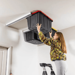E-Z Garage Storage Bin Slide Overhead Tote Storage Rack (Fixed) 