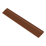 Swisstrax Chocolate Brown Pro Series Pegged Floor Tile Edge Piece (10 Pack)-C504.031.100-10PK-Garage Giant 