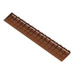 Swisstrax Chocolate Brown Pro Series Pegged Floor Tile Edge Piece (10 Pack)-C504.031.100-10PK-Garage Giant 