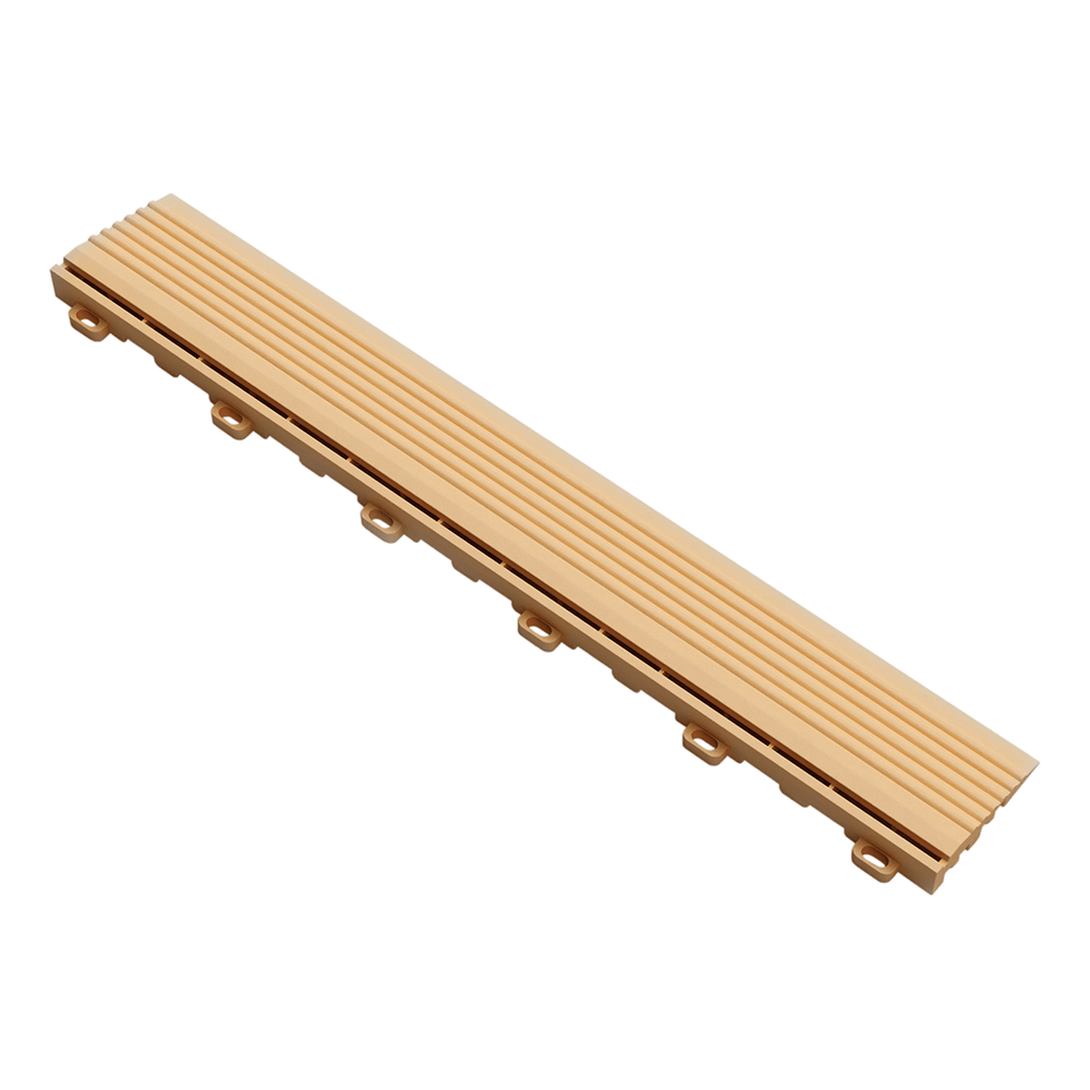 Swisstrax Mocha Java Pro Series Looped Floor Tile Edge Piece (10 Pack)-C504.031.101a-10PK-Garage Giant