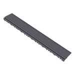 Swisstrax Slate Grey Pro Series Pegged Floor Tile Edge Piece (10 Pack)-C504.031.200-10PK-Garage Giant 