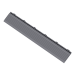 Swisstrax Slate Grey Pro Series Looped Floor Tile Edge Piece (10 Pack)-C504.031.200a-10PK-Garage Giant 
