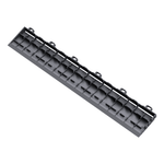 Swisstrax Slate Grey Pro Series Looped Floor Tile Edge Piece (10 Pack)-C504.031.200a-10PK-Garage Giant 