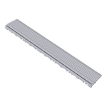 Swisstrax Pearl Silver Pro Series Pegged Floor Tile Edge Piece (10 Pack)-C504.031.204-10PK-Garage Giant 