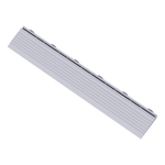 Swisstrax Pearl Silver Pro Series Looped Floor Tile Edge Piece (10 Pack)-C504.031.204a-10PK-Garage Giant 