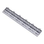 Swisstrax Pearl Silver Pro Series Looped Floor Tile Edge Piece (10 Pack)-C504.031.204a-10PK-Garage Giant 