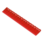 Swisstrax Racing Red Pro Series Pegged Floor Tile Edge Piece (10 Pack)-C504.031.300-10PK-Garage Giant 