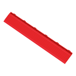 Swisstrax Racing Red Pro Series Looped Floor Tile Edge Piece (10 Pack)-C504.031.300a-10PK-Garage Giant 