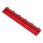 Swisstrax Racing Red Pro Series Looped Floor Tile Edge Piece (10 Pack)-C504.031.300a-10PK-Garage Giant 