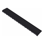 Swisstrax Jet Black Pro Series Pegged Floor Tile Edge Piece (10 Pack)-C504.031.400-10PK-Garage Giant 