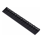 Swisstrax Jet Black Pro Series Pegged Floor Tile Edge Piece (10 Pack)-C504.031.400-10PK-Garage Giant 