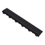 Swisstrax Jet Black Pro Series Looped Floor Tile Edge Piece (10 Pack)-C504.031.400a-10PK-Garage Giant 