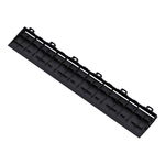 Swisstrax Jet Black Pro Series Looped Floor Tile Edge Piece (10 Pack)-C504.031.400a-10PK-Garage Giant 