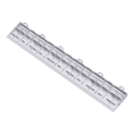 Swisstrax Arctic White Pro Series Looped Floor Tile Edge Piece (10 Pack)-C504.031.600a-10PK-Garage Giant 
