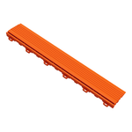 Swisstrax Tropical Orange Pro Series Looped Floor Tile Edge Piece (10 Pack)-C504.031.801a-10PK-Garage Giant 
