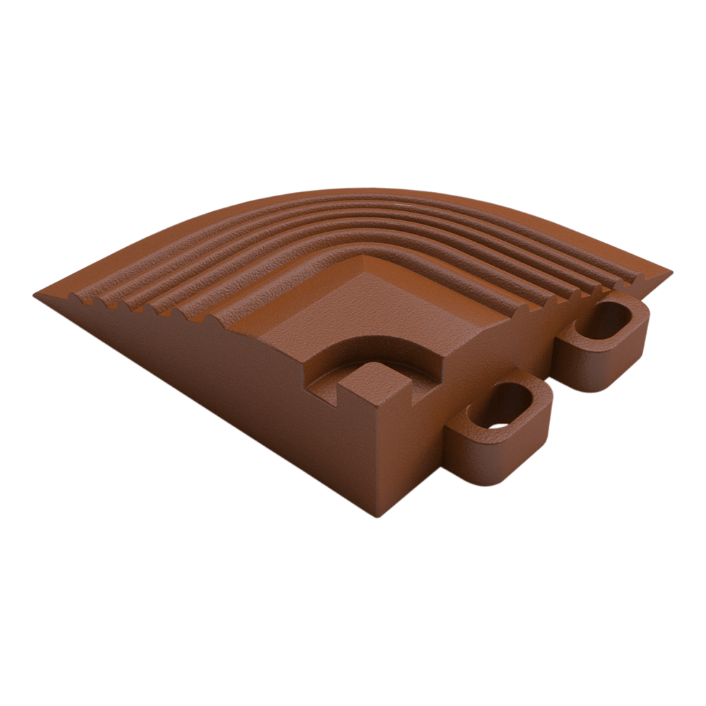 Swisstrax Chocolate Brown Pro Series Corner Piece (4 Pack)-C504.060.100-4PK-Garage Giant